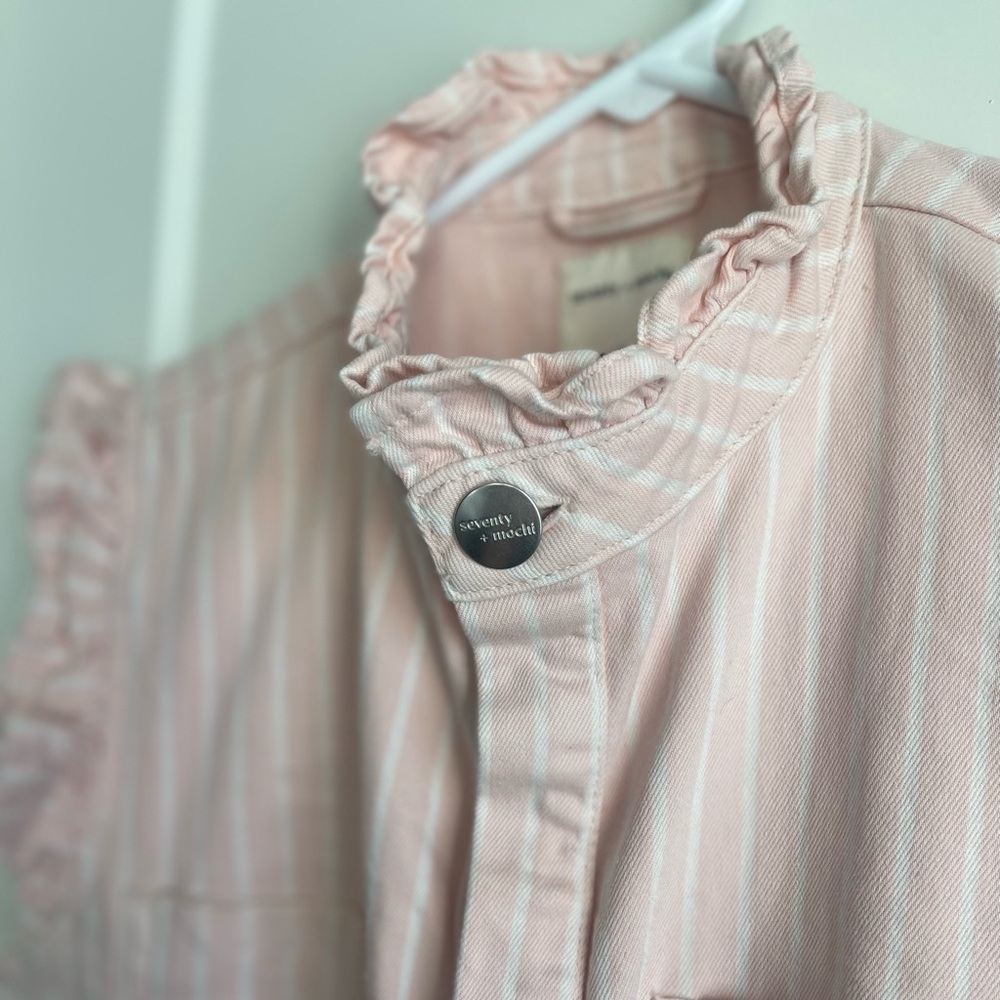 seventy + mochi Pink and White Vest - Picture 8 of 9